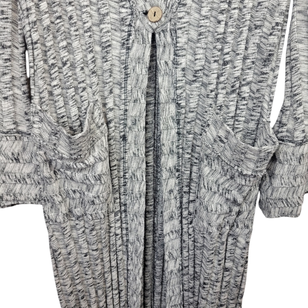FP Beach Free People Beach Nights Cardigan Size S Ribbed Longline Maxi Duster - Picture 8 of 13